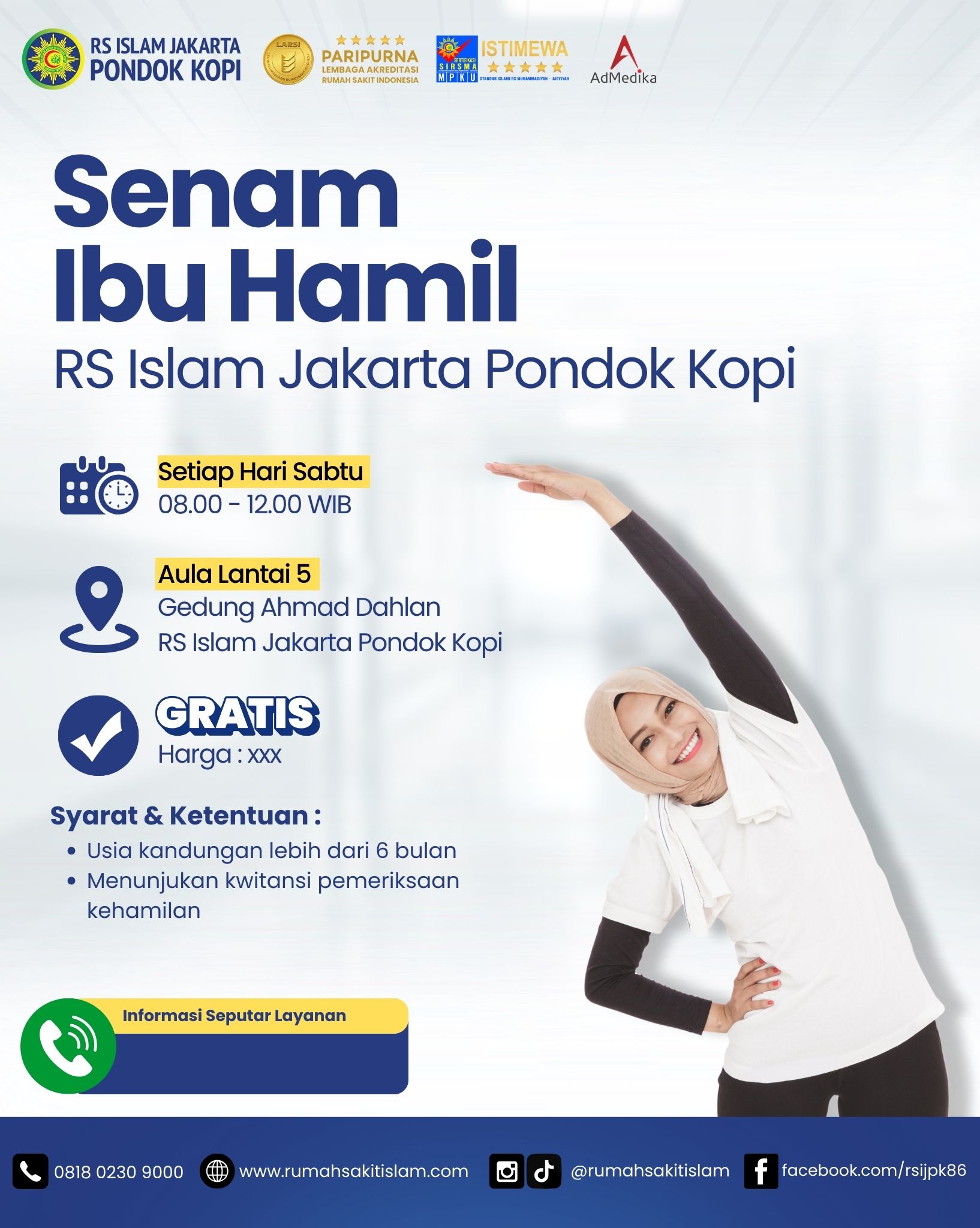 senam hamil terdekat